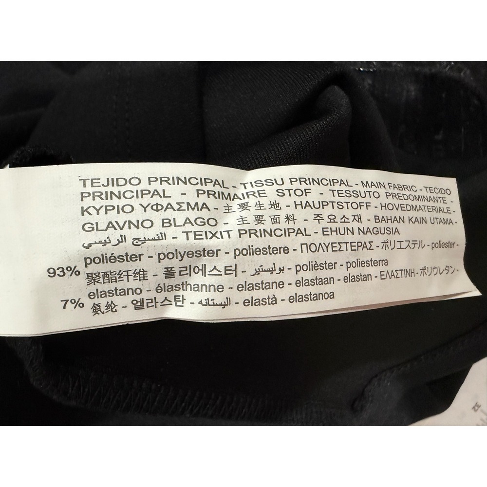 Zara Black One Shoulder Ruffle Cocktail Party Tulle Mini Dress Size S - Picture 5 of 7